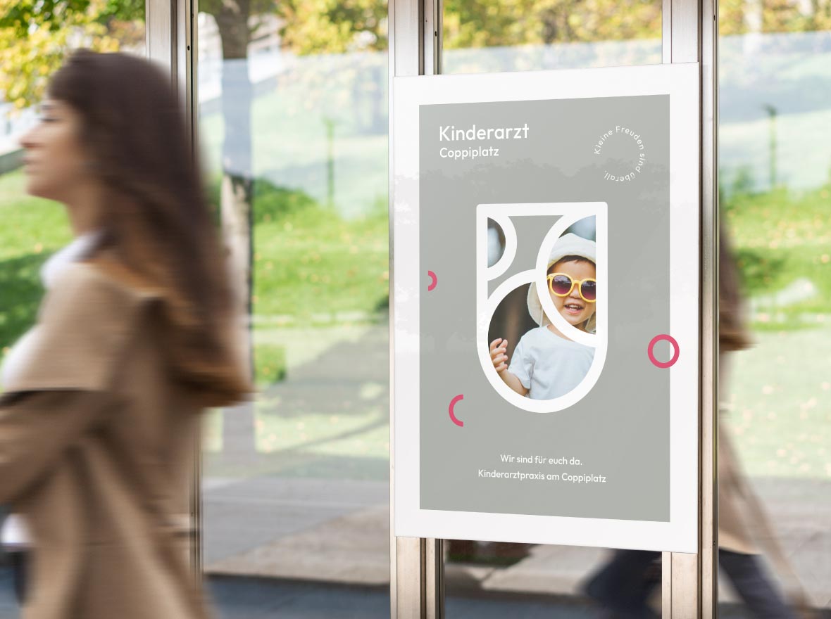 Logo und Corporate Design für die Kinderarztpraxis am Coppiplatz